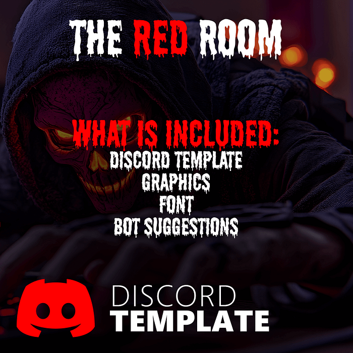 The Red Room Horror Discord Server Template